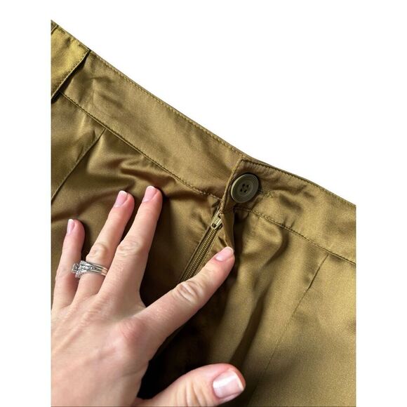 NEW Gap Satin Cargo Jogger Pants Olive Green XL - Picture 5 of 9